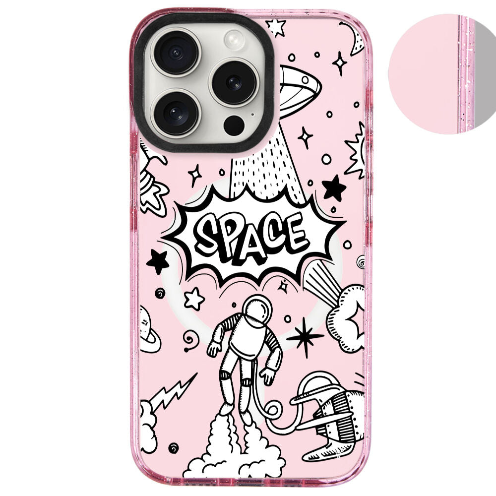 MagsafeliArtycaseSimliPembe