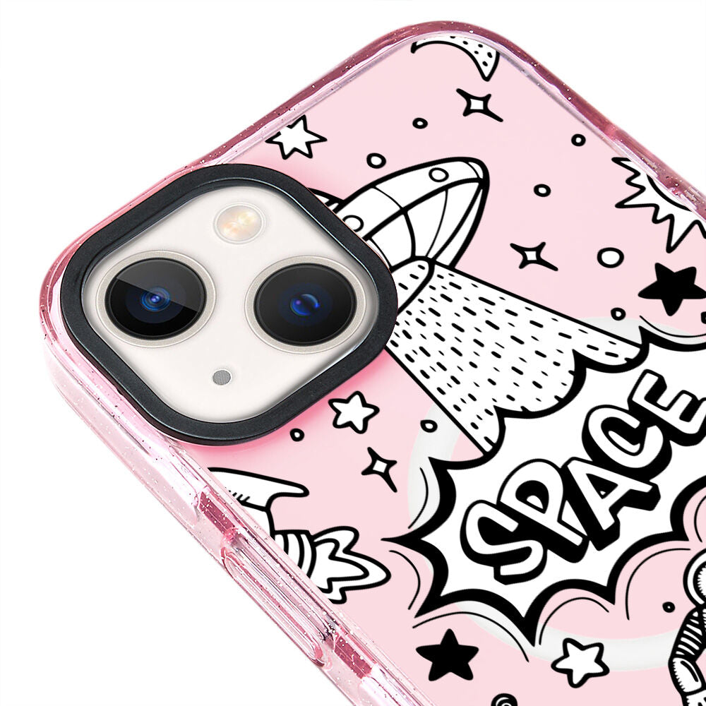 MagsafeliArtycaseSimliPembe