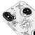 iPhone XS Ay ve Güneş Telefon Kılıfı - Artycase - Beyaz
