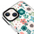 iPhone 13 Mini Çiçekli Telefon Kılıfı - Artycase - Siyah