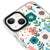 iPhone 14 Çiçekli Telefon Kılıfı - Artycase - Beyaz