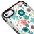 iPhone 6 Plus Çiçekli Telefon Kılıfı - Artycase - Siyah