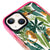 iPhone 14 Leopars Telefon Kılıfı - Artycase - Pembe Yeşil