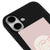iPhone 16 Two Face Telefon Kılıfı - Renkli Silikon - Siyah