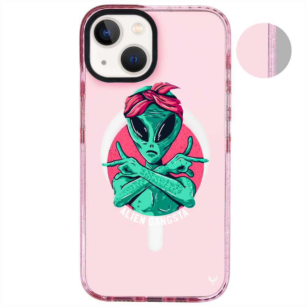 MagsafeliArtycaseSimliPembe