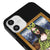 iPhone 12 Mini Mona x Lisa Telefon Kılıfı - Renkli Silikon - Siyah