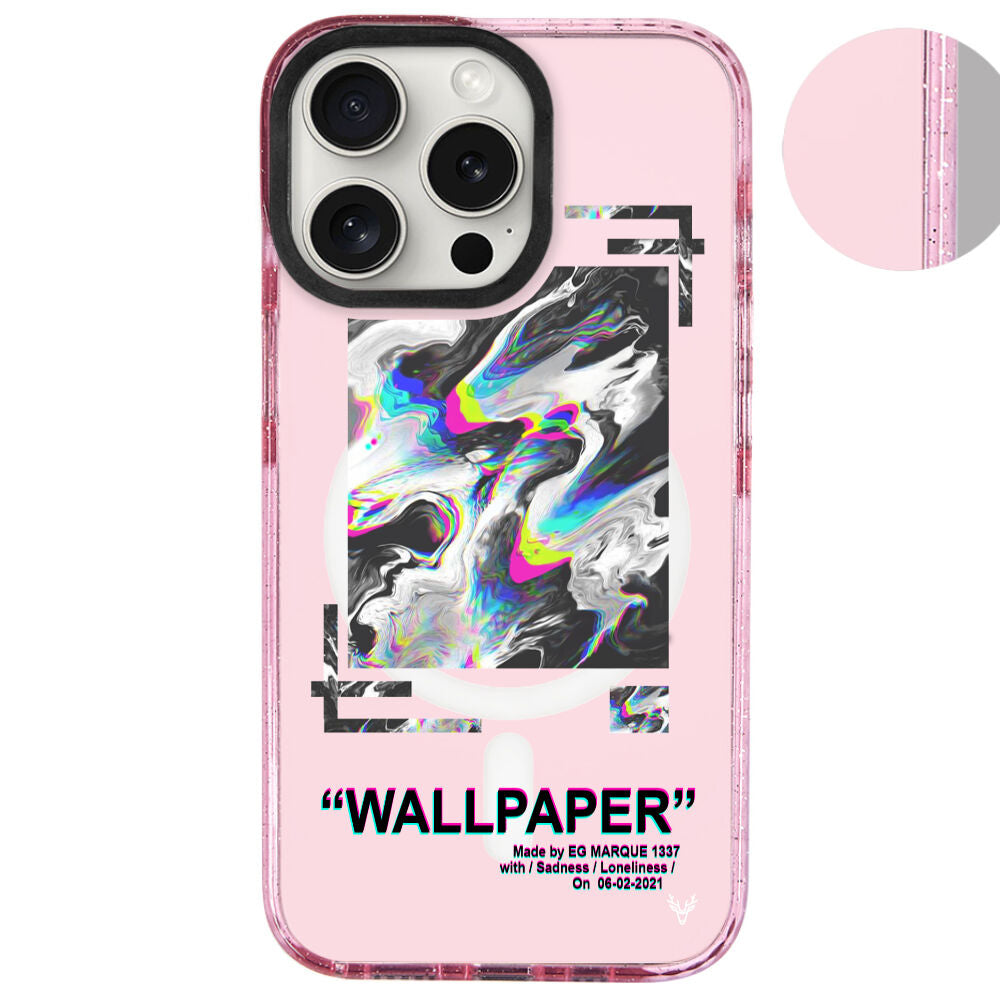 MagsafeliArtycaseSimliPembe