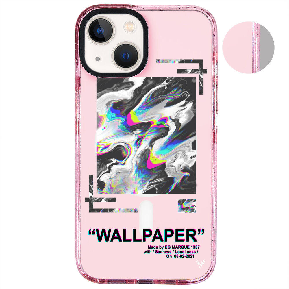 MagsafeliArtycaseSimliPembe