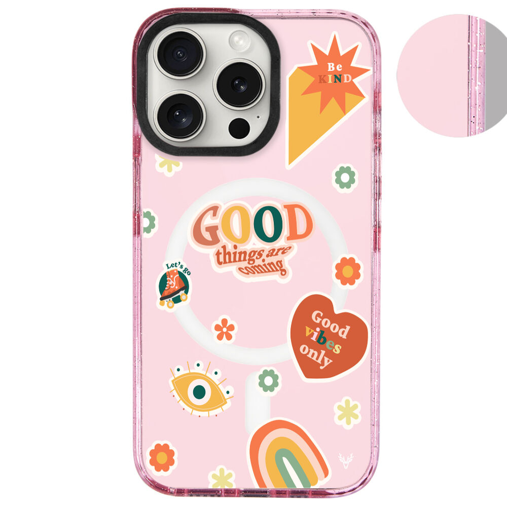 MagsafeliArtycaseSimliPembe