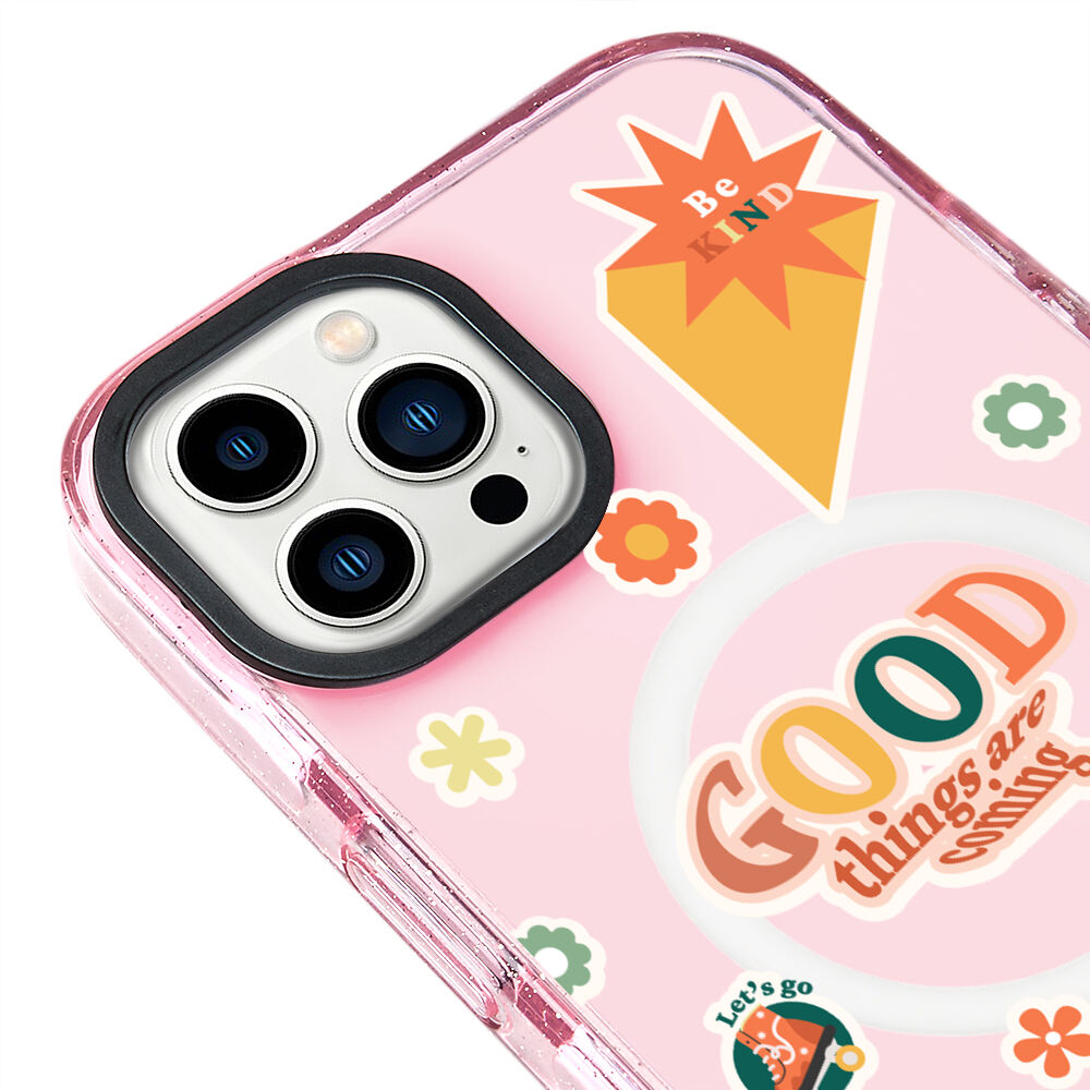 MagsafeliArtycaseSimliPembe