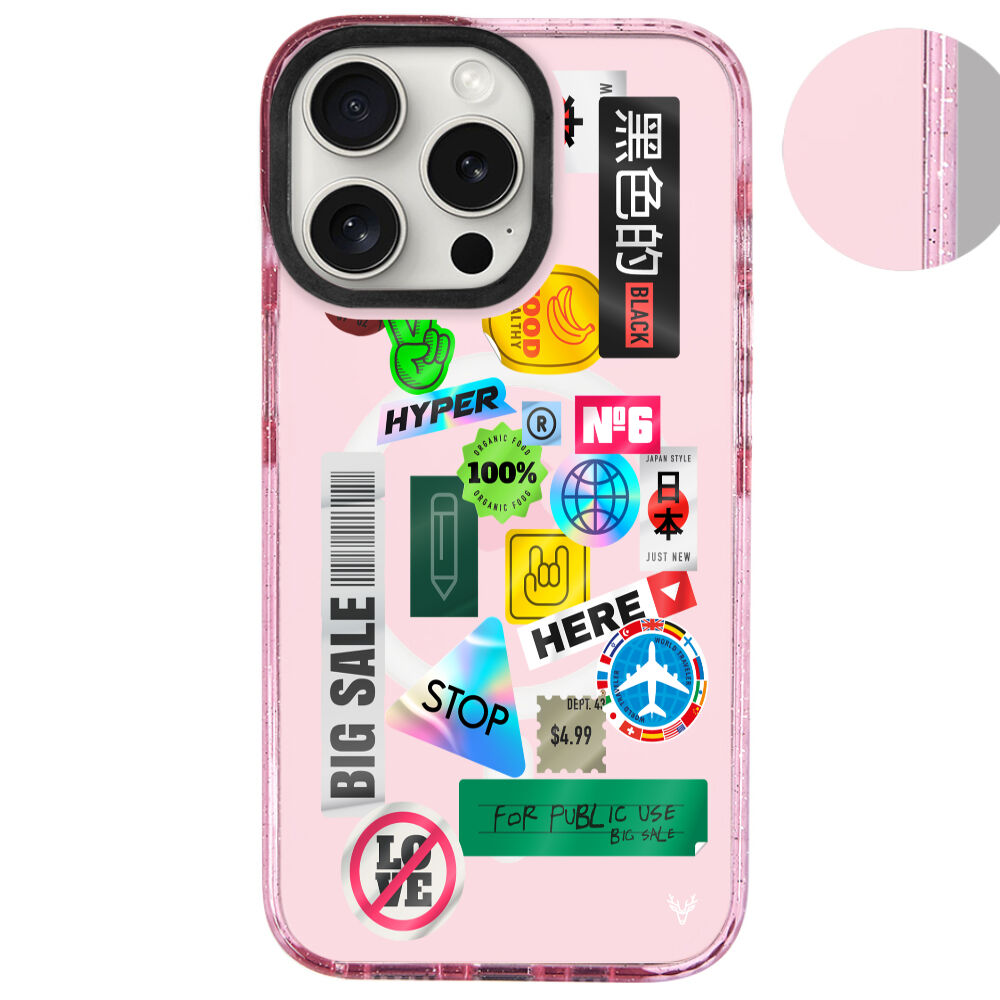 MagsafeliArtycaseSimliPembe