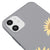 iPhone 11 Sunflowers Telefon Kılıfı - Renkli Silikon - Gri