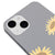 iPhone 13 Sunflowers Telefon Kılıfı - Renkli Silikon - Gri