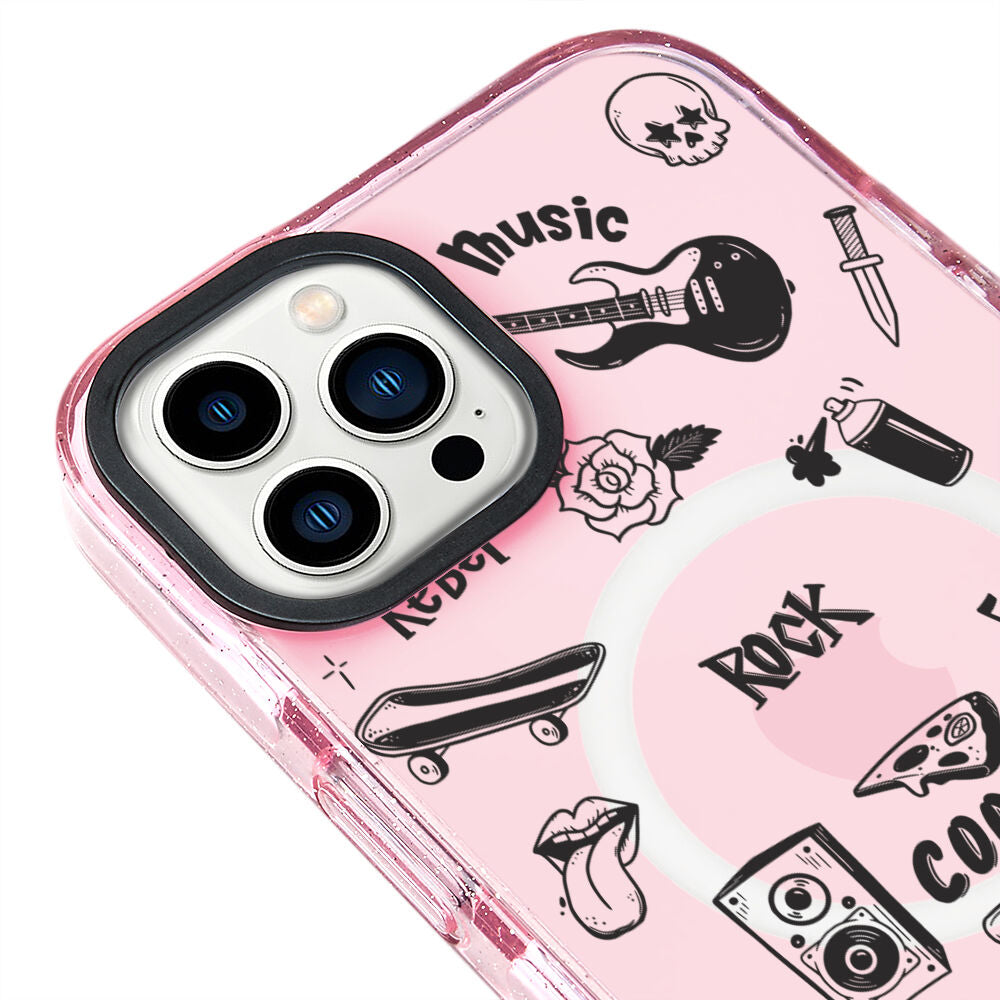 MagsafeliArtycaseSimliPembe