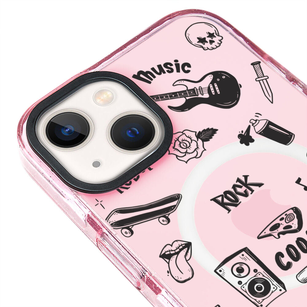 MagsafeliArtycaseSimliPembe