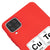 Samsung A12 Copper Tellurium Telefon Kılıfı - Renkli Silikon - Kırmızı