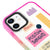 iPhone 12 Mini Positive Thoughts Telefon Kılıfı - Artycase - Pembe Yeşil