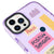 iPhone 13 Pro Positive Thoughts Telefon Kılıfı - Artycase - Simli Mor