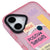 iPhone 16 Positive Thoughts Telefon Kılıfı - Magsafeli Artycase - Simli Pembe