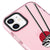 iPhone 12 Mini Uzak Doğu Mutfağı Telefon Kılıfı - Artycase - Simli Pembe