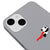 iPhone 14 Flying Panda Telefon Kılıfı - Renkli Silikon - Gri