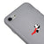 iPhone 8 Flying Panda Telefon Kılıfı - Renkli Silikon - Gri