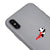 iPhone XS Flying Panda Telefon Kılıfı - Renkli Silikon - Gri