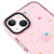 iPhone 13 Spaced Stars Telefon Kılıfı - Artycase - Simli Pembe