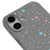 iPhone 16 Spaced Stars Telefon Kılıfı - Renkli Silikon - Gri