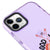 iPhone 11 Pro Good Vibes Only Telefon Kılıfı - Artycase - Simli Mor