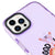 iPhone 15 Pro Max Good Vibes Only Telefon Kılıfı - Artycase - Simli Mor