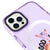 iPhone 16 Pro Max Good Vibes Only Telefon Kılıfı - Artycase - Simli Mor