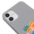 iPhone 12 Smile Eyes Telefon Kılıfı - Renkli Silikon - Gri