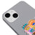 iPhone 14 Smile Eyes Telefon Kılıfı - Renkli Silikon - Gri