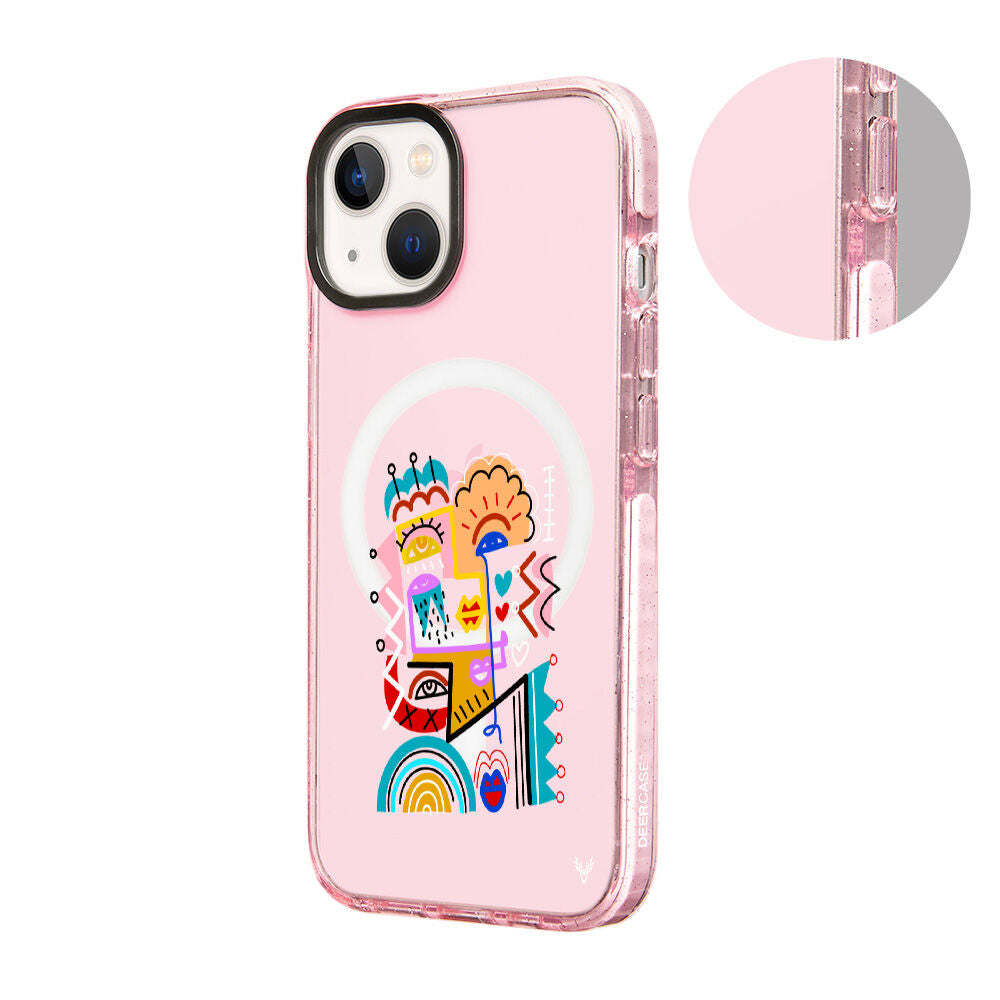 MagsafeliArtycaseSimliPembe