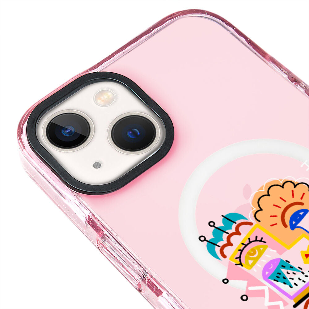 MagsafeliArtycaseSimliPembe