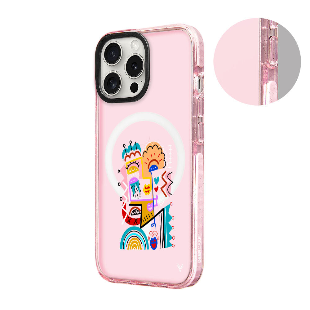 MagsafeliArtycaseSimliPembe