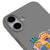 iPhone 16 Plus Smile Eyes Telefon Kılıfı - Renkli Silikon - Gri