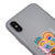 iPhone XS Smile Eyes Telefon Kılıfı - Renkli Silikon - Gri