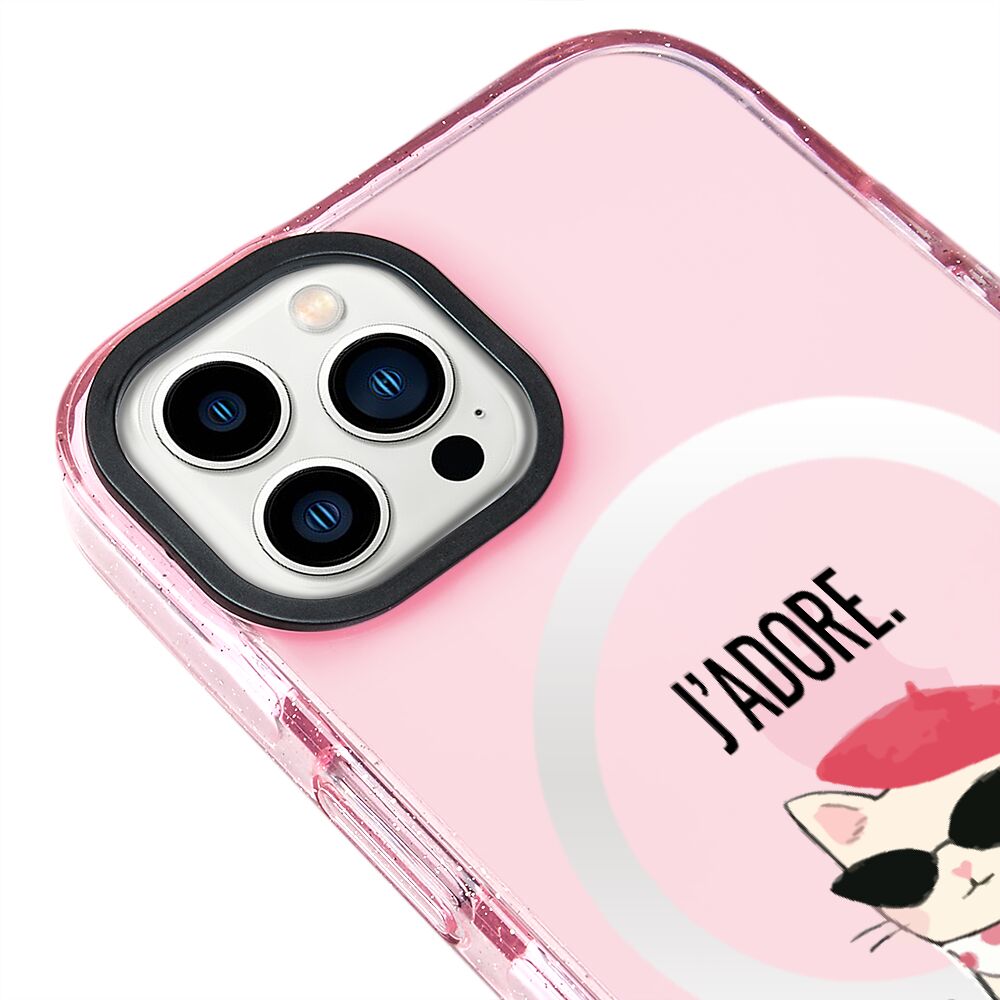 MagsafeliArtycaseSimliPembe