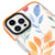 iPhone 12 Pro Max Watercolor Flowers Telefon Kılıfı - Artycase - Turuncu