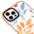 iPhone 14 Pro Watercolor Flowers Telefon Kılıfı - Artycase - Turuncu