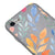iPhone 8 Watercolor Flowers Telefon Kılıfı - Renkli Silikon - Gri