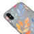 iPhone XS Watercolor Flowers Telefon Kılıfı - Renkli Silikon - Gri