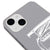 iPhone 13 Mini No Limits Telefon Kılıfı - Renkli Silikon - Gri