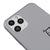 iPhone 11 Pro Max Bored Telefon Kılıfı - Renkli Silikon - Gri