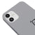 iPhone 12 Bored Telefon Kılıfı - Renkli Silikon - Gri