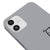 iPhone 12 Mini Bored Telefon Kılıfı - Renkli Silikon - Gri