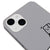 iPhone 13 Mini Bored Telefon Kılıfı - Renkli Silikon - Gri