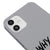 iPhone 12 So Serious Telefon Kılıfı - Renkli Silikon - Gri
